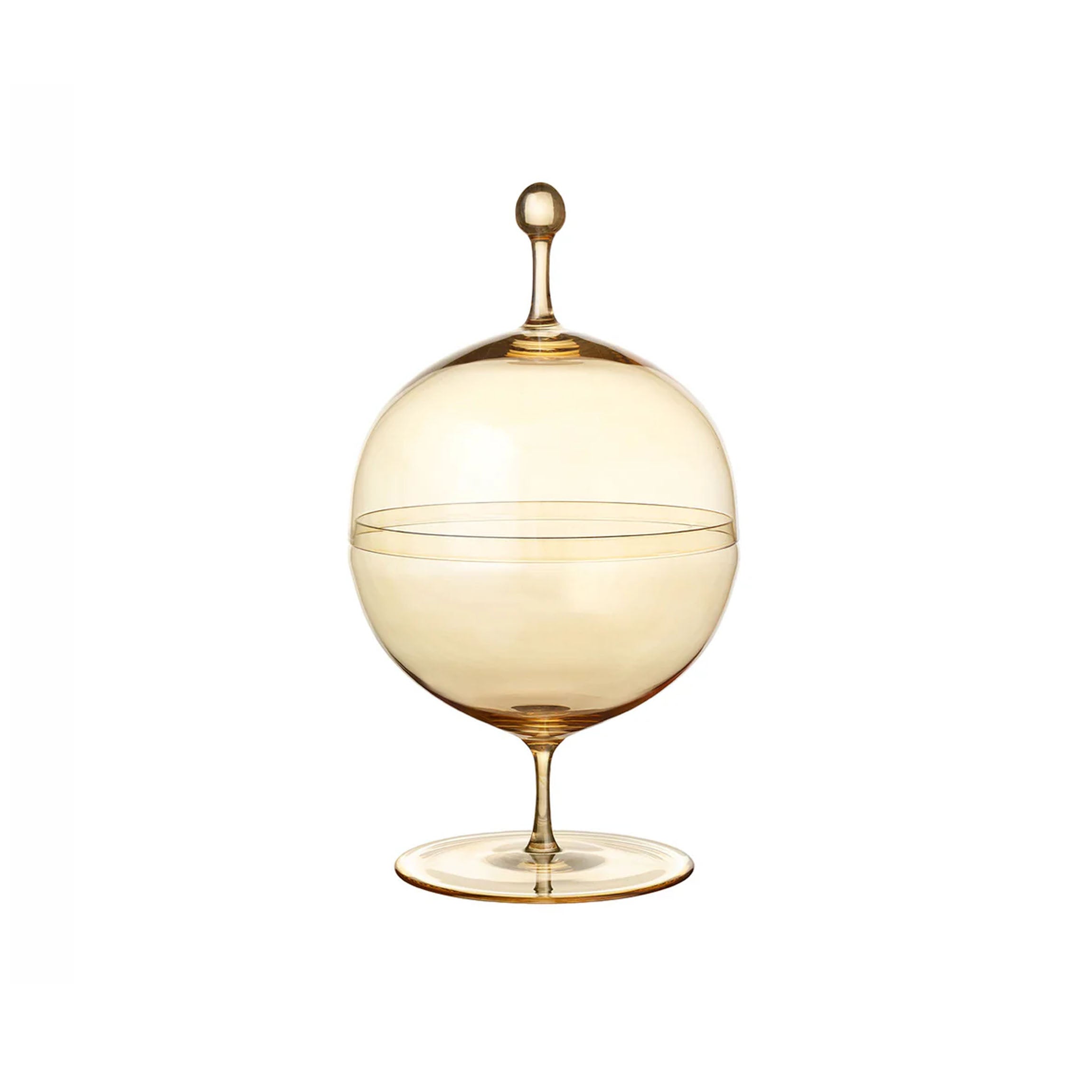 Crystal Candy Dish II. In Gold Lustre