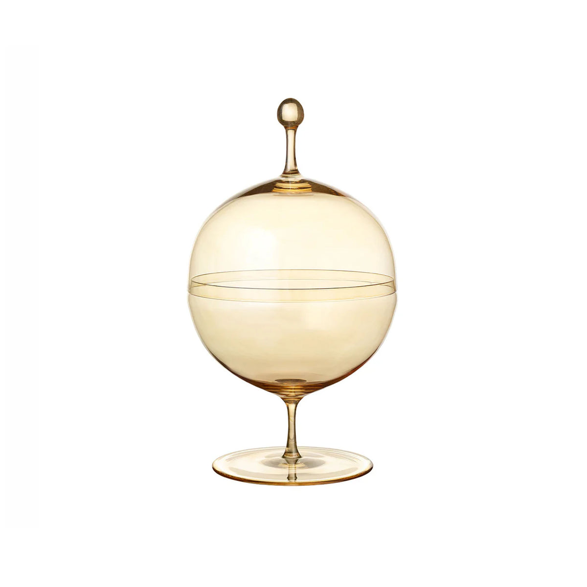 Crystal Candy Dish II. In Gold Lustre