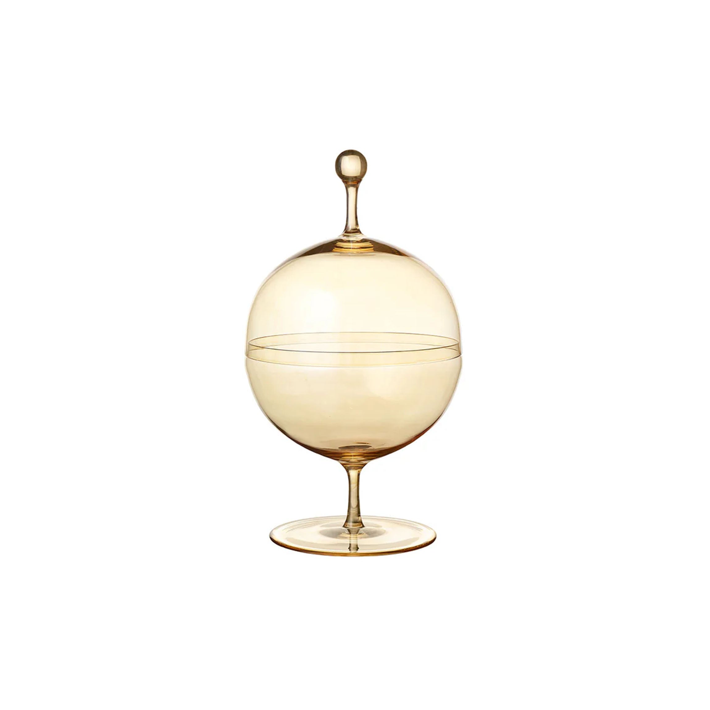 Crystal Candy Dish III. In Gold Lustre