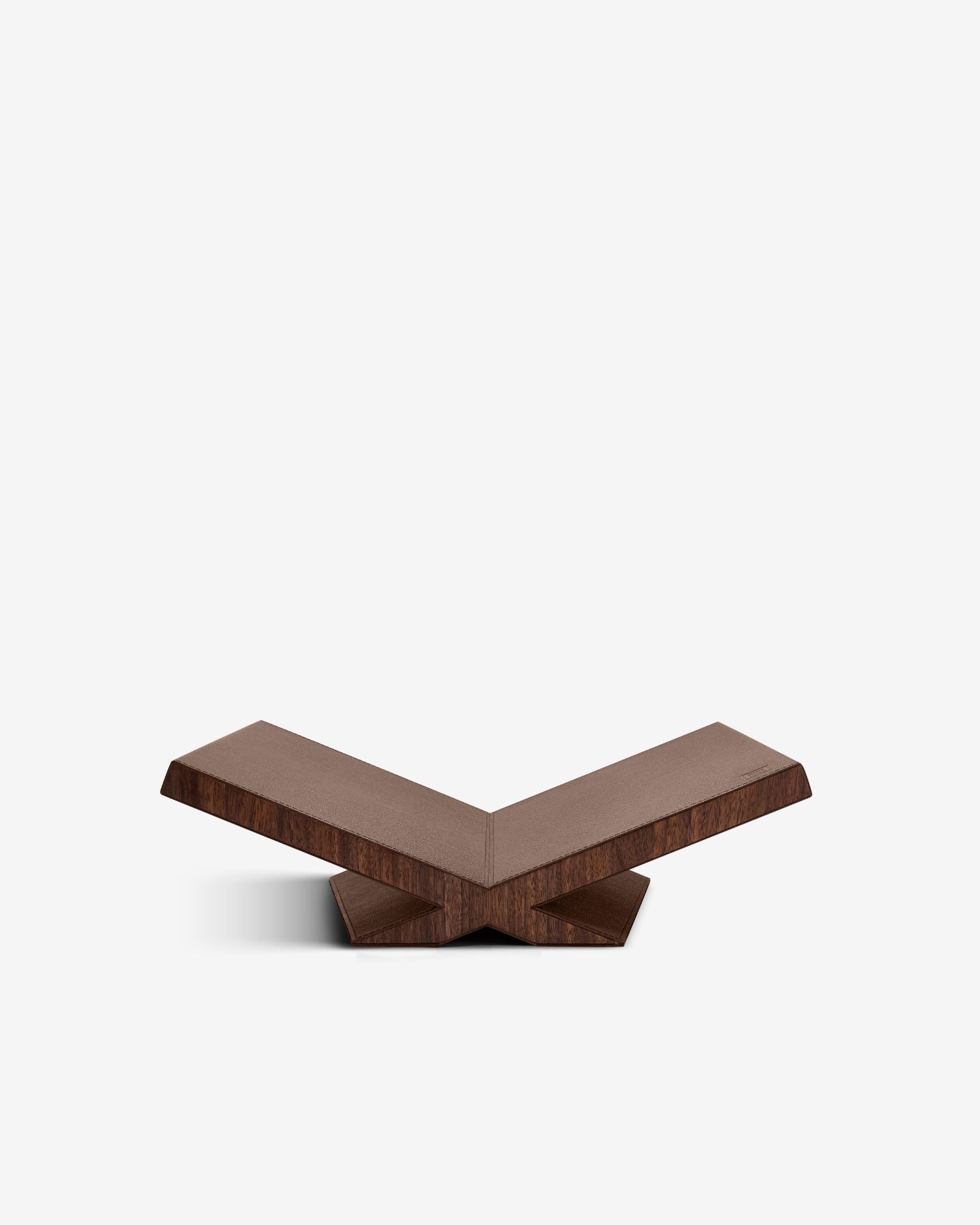bookstand　ダークブラウン　ブルックリンスタイル　カリフォルニアスタイル Culture Bookstand Display in Brown Leather | ASSOULINE | Over The Moon