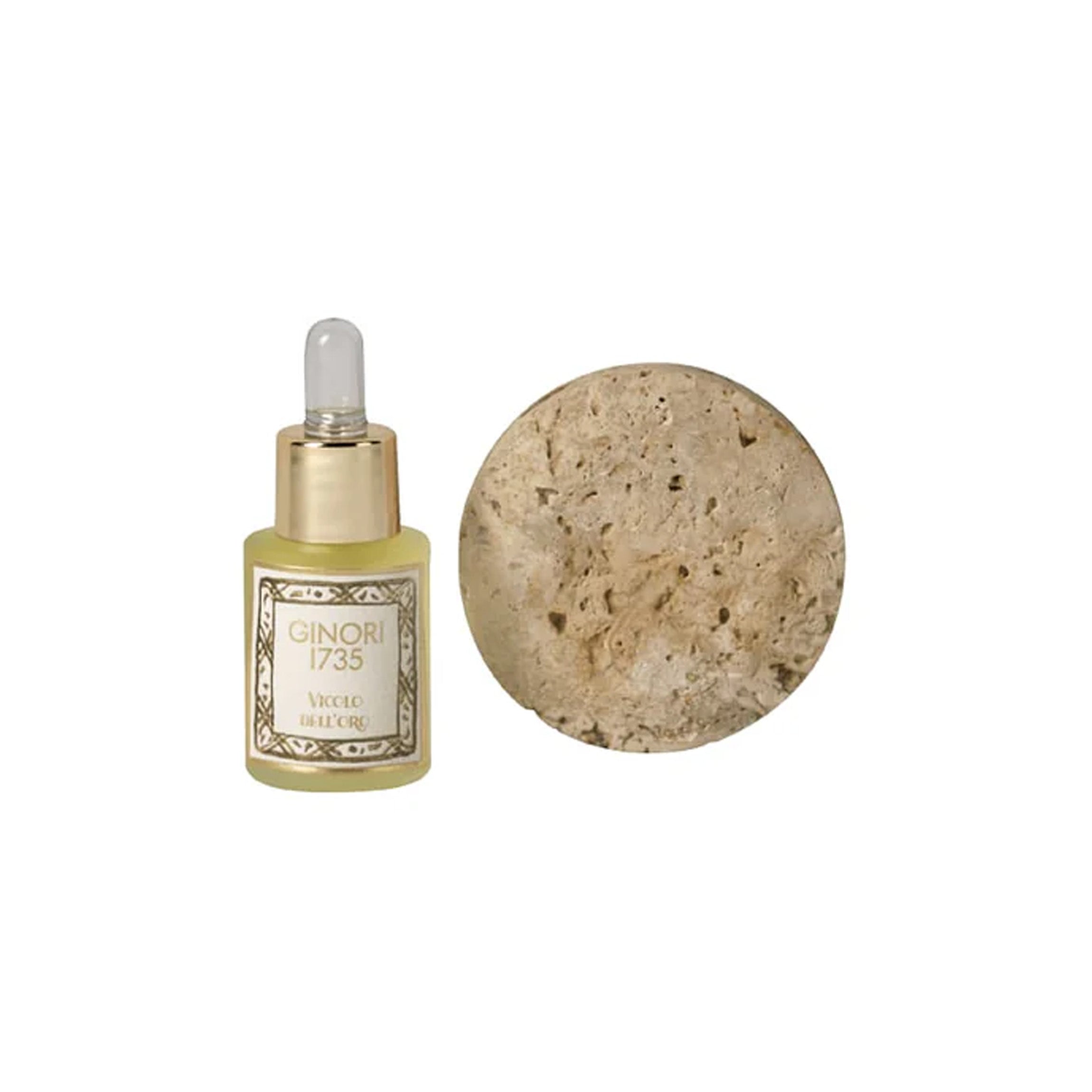 Oriente Italiano Diffuser Stone with Essential Oil Refill in Aurum