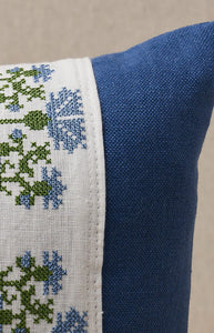 Custis Stripe Embroidered Pillow