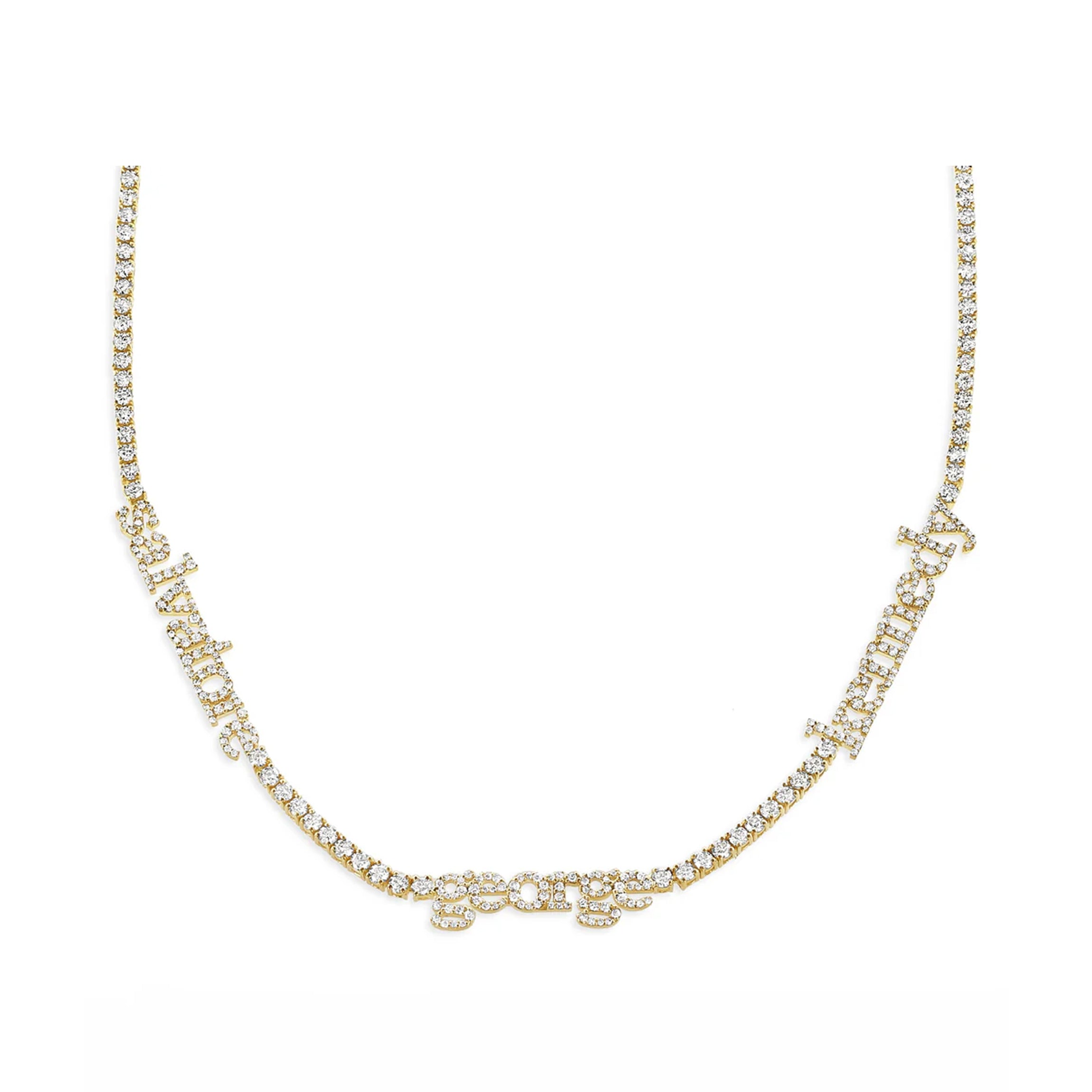 Custom Name Tennis Necklace