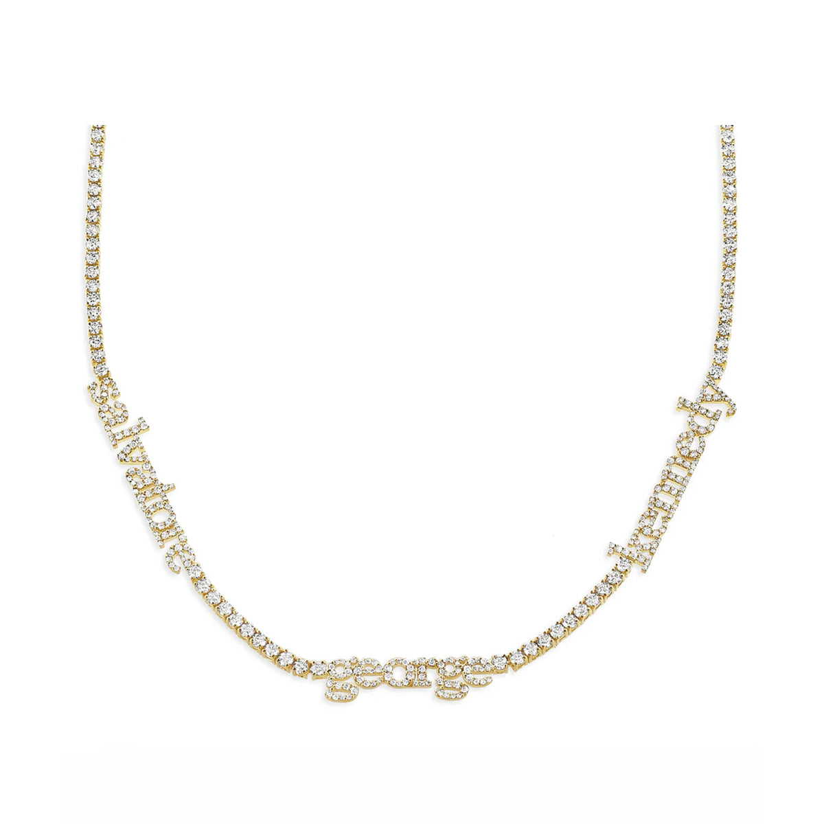 Custom Name Tennis Necklace