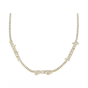 Custom Name Tennis Necklace