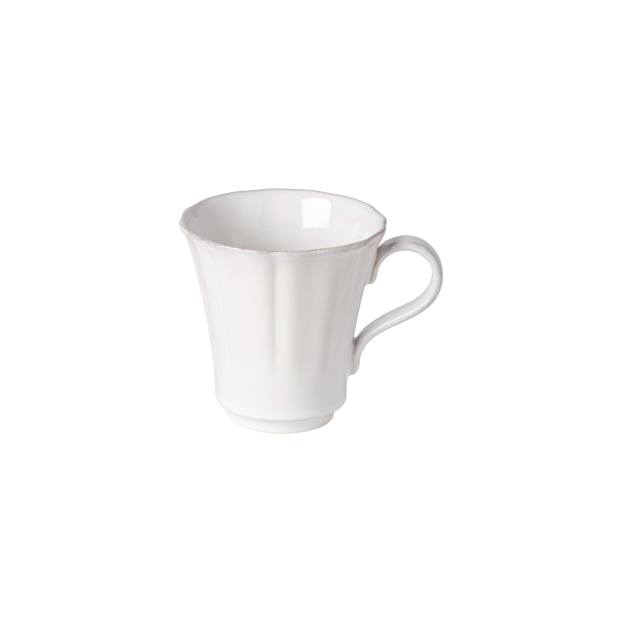 Rosa Collection Mugs in White, Set of 6