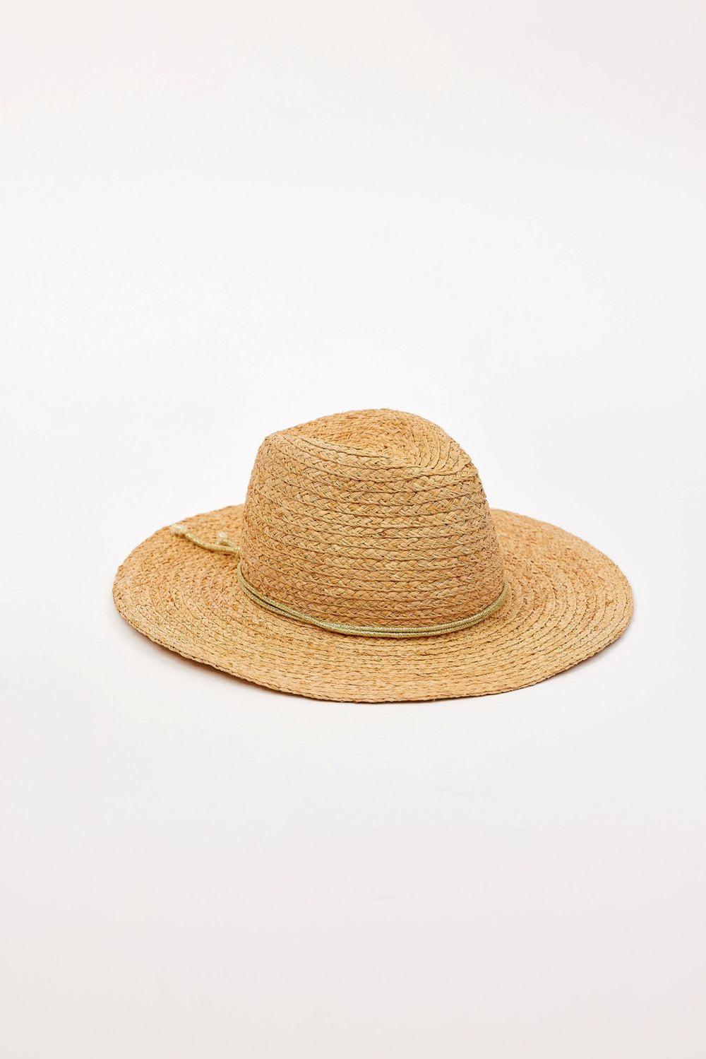 Raffia Braid Continental in Natural/Gold