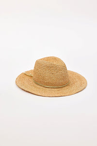 Raffia Braid Continental in Natural/Tobacco