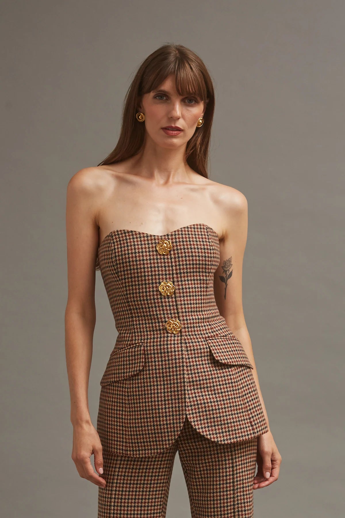 Wes Corset in Dante Plaid