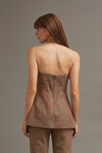 Wes Corset in Dante Plaid