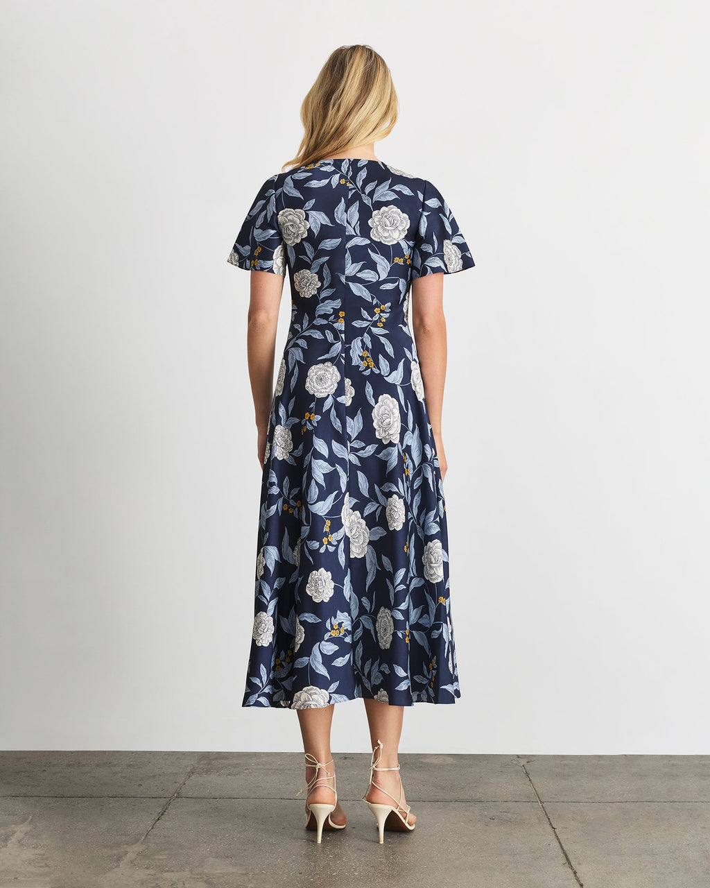 Daphne Dress in Maritime Blue Multi Floral
