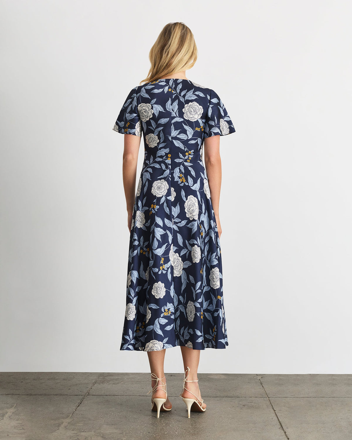 Daphne Dress in Maritime Blue Multi Floral