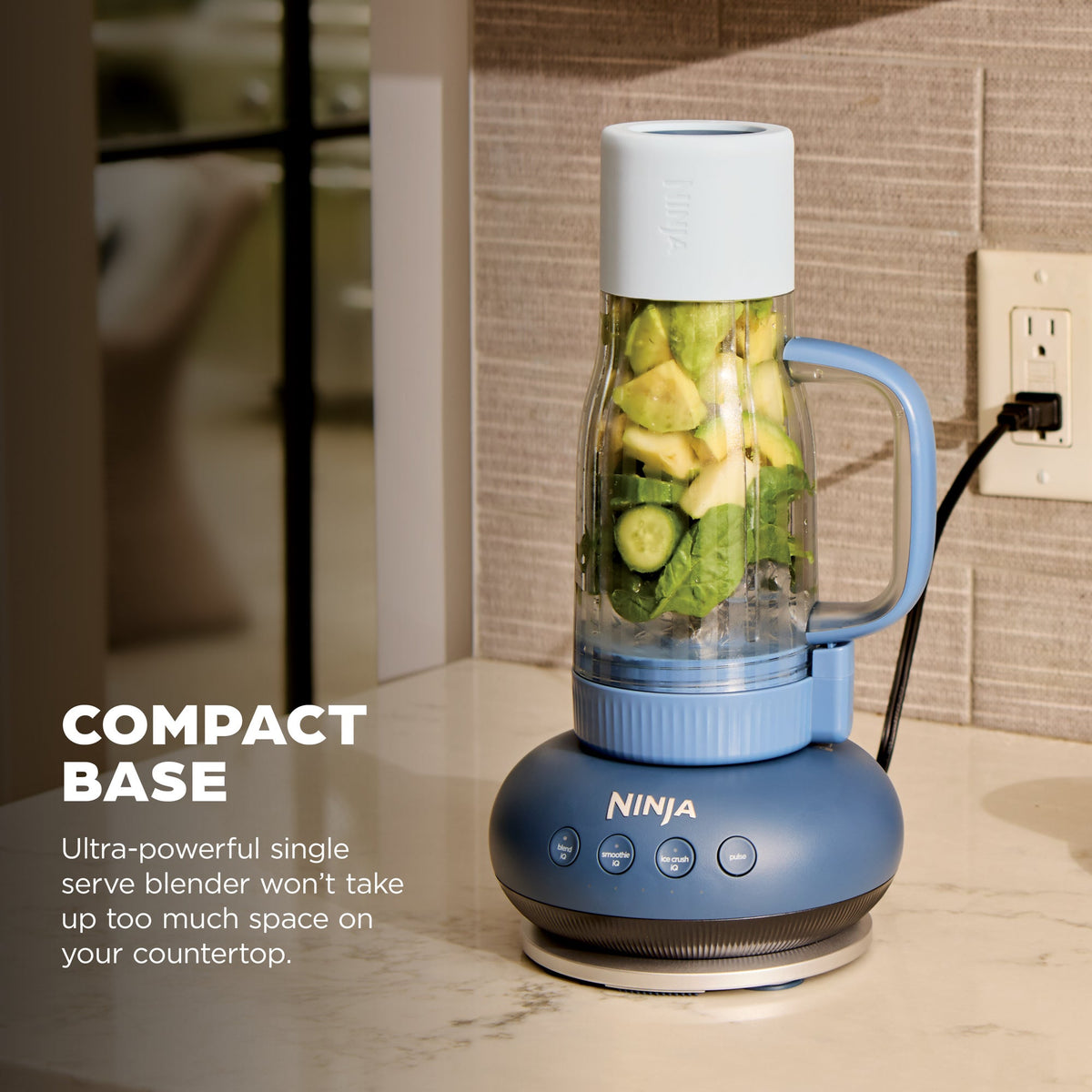 Ninja BlendBOSS Personal Blender w/ 26oz Travel Tumbler, Cyberspace
