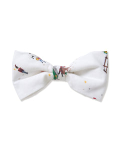 Dog Twill Bow Tie in Holiday Town