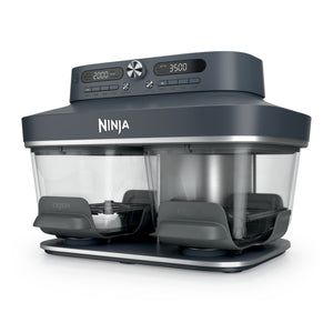 Ninja Crispi DualZone Glass Countertop Air Fryer, Cyberspace