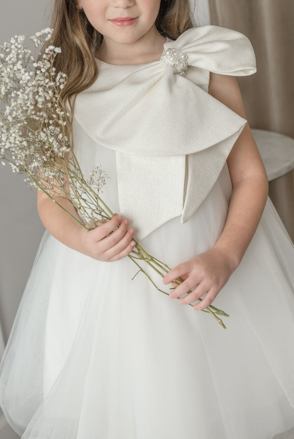 Jackie White Tulle Dress - Petite Maison Kids
