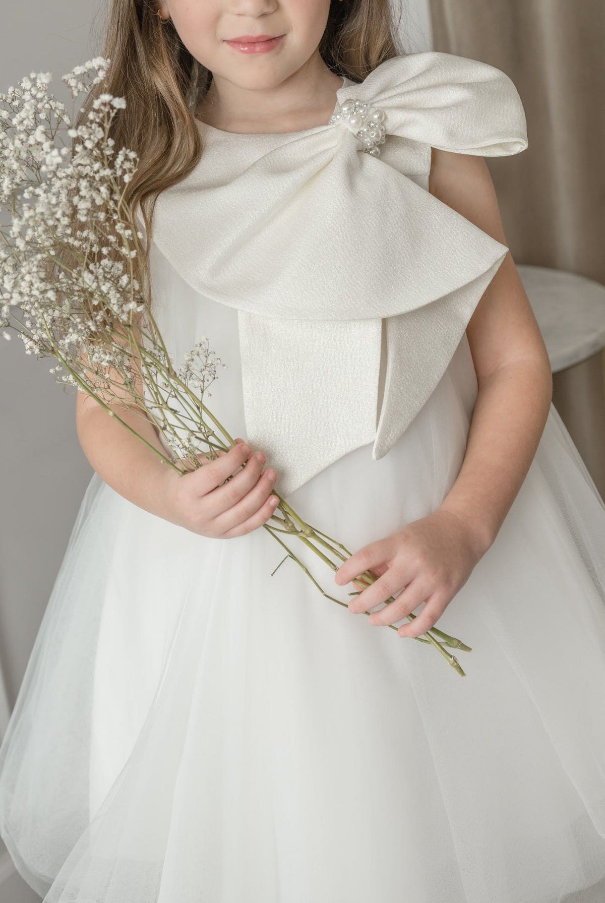 Jackie White Tulle Dress - Petite Maison Kids