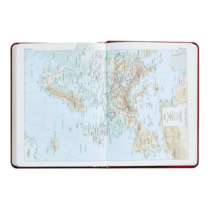 2026 Desk Diary in Bordeaux Leather