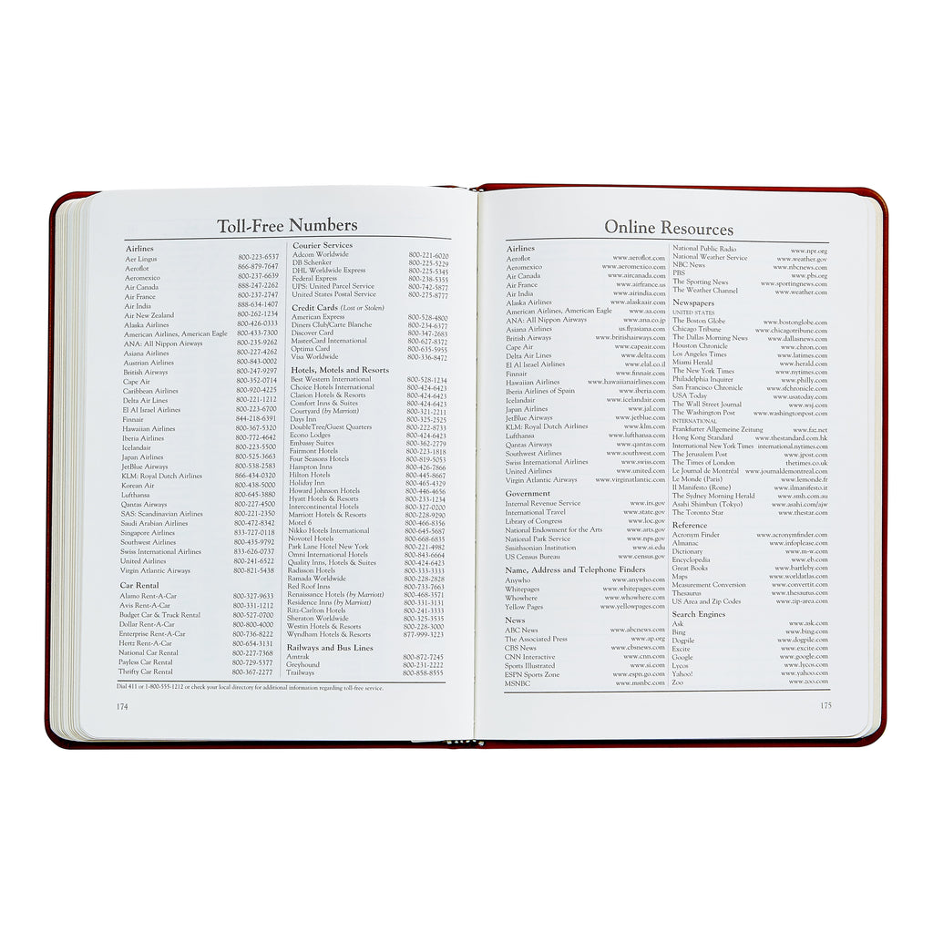 2026 Desk Diary in Bordeaux Leather