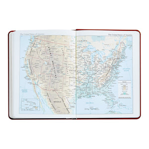 2026 Desk Diary in Bordeaux Leather