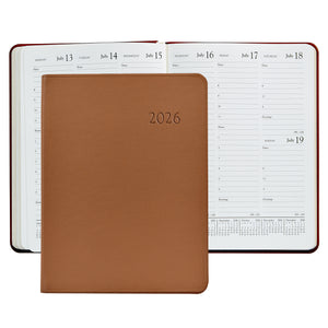 2026 Traditional Leather Desk Diary