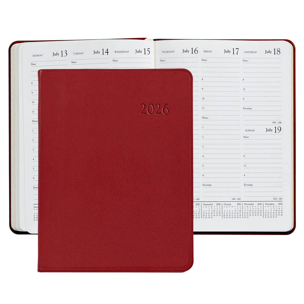 2026 Traditional Leather Desk Diary