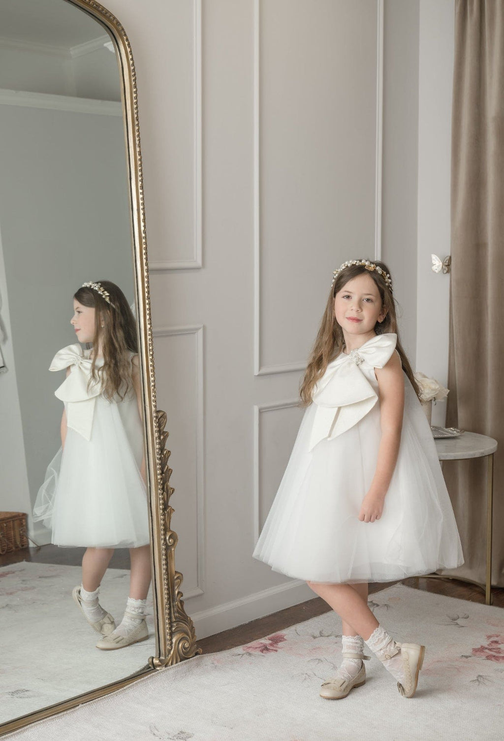 Jackie White Tulle Dress - Petite Maison Kids