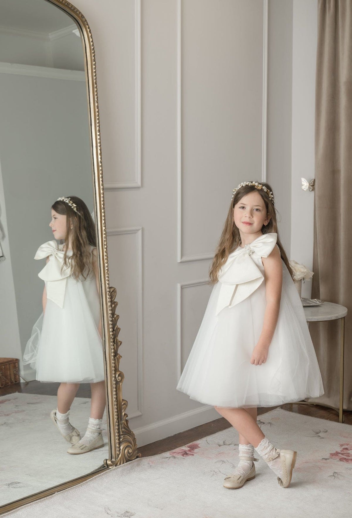 Jackie White Tulle Dress - Petite Maison Kids