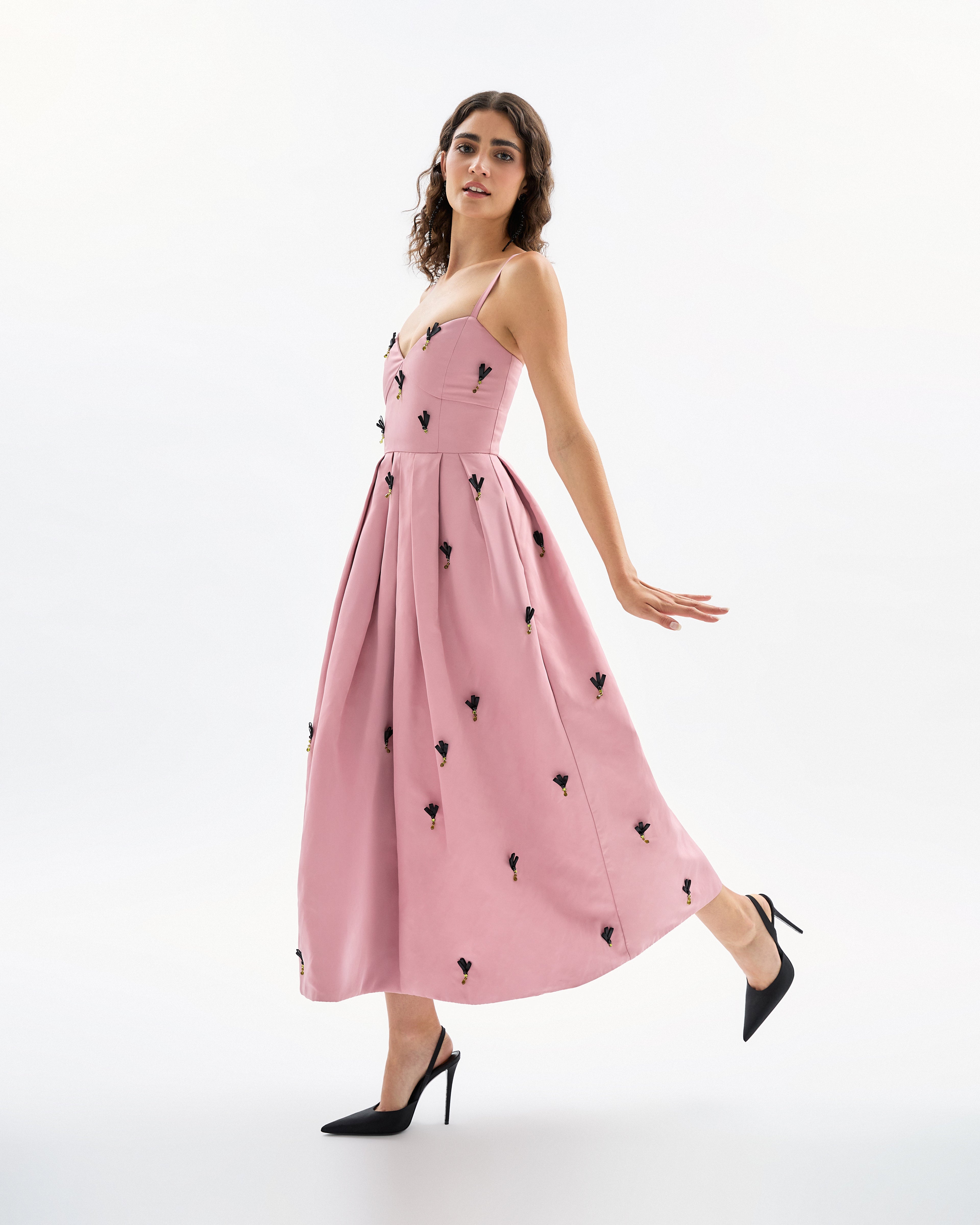 Annette Dress in Rose Quartz Multi