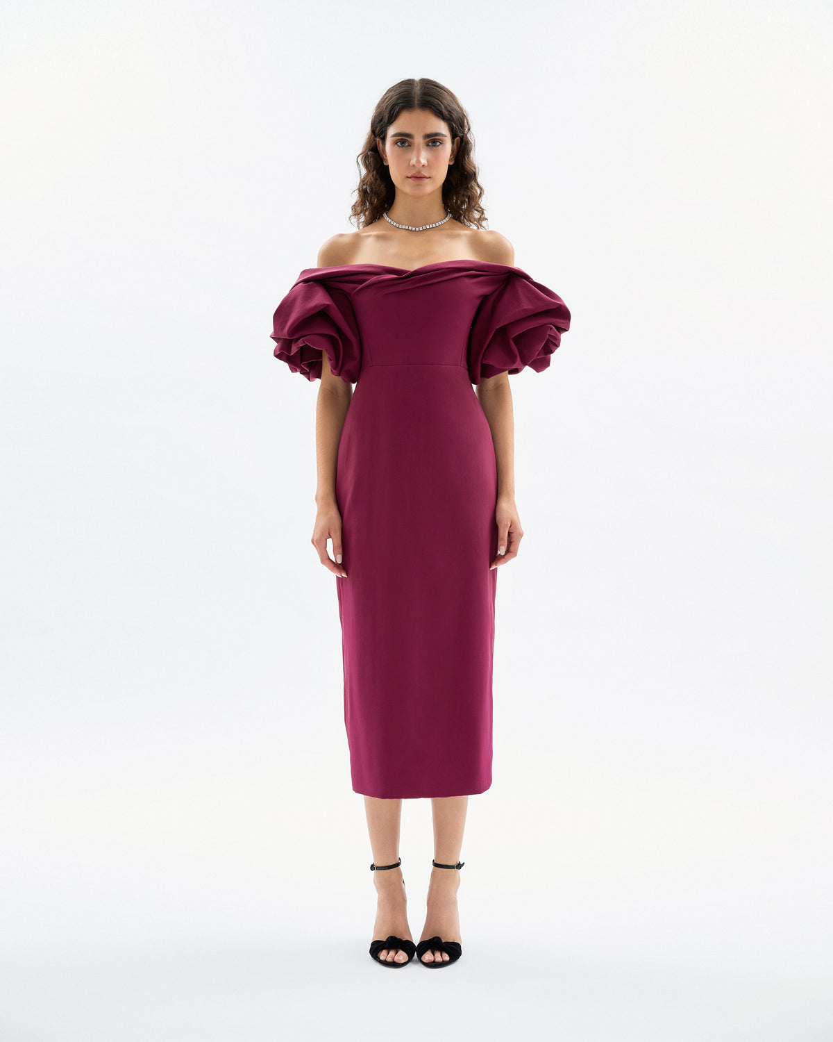 Tess Dress in Merlot