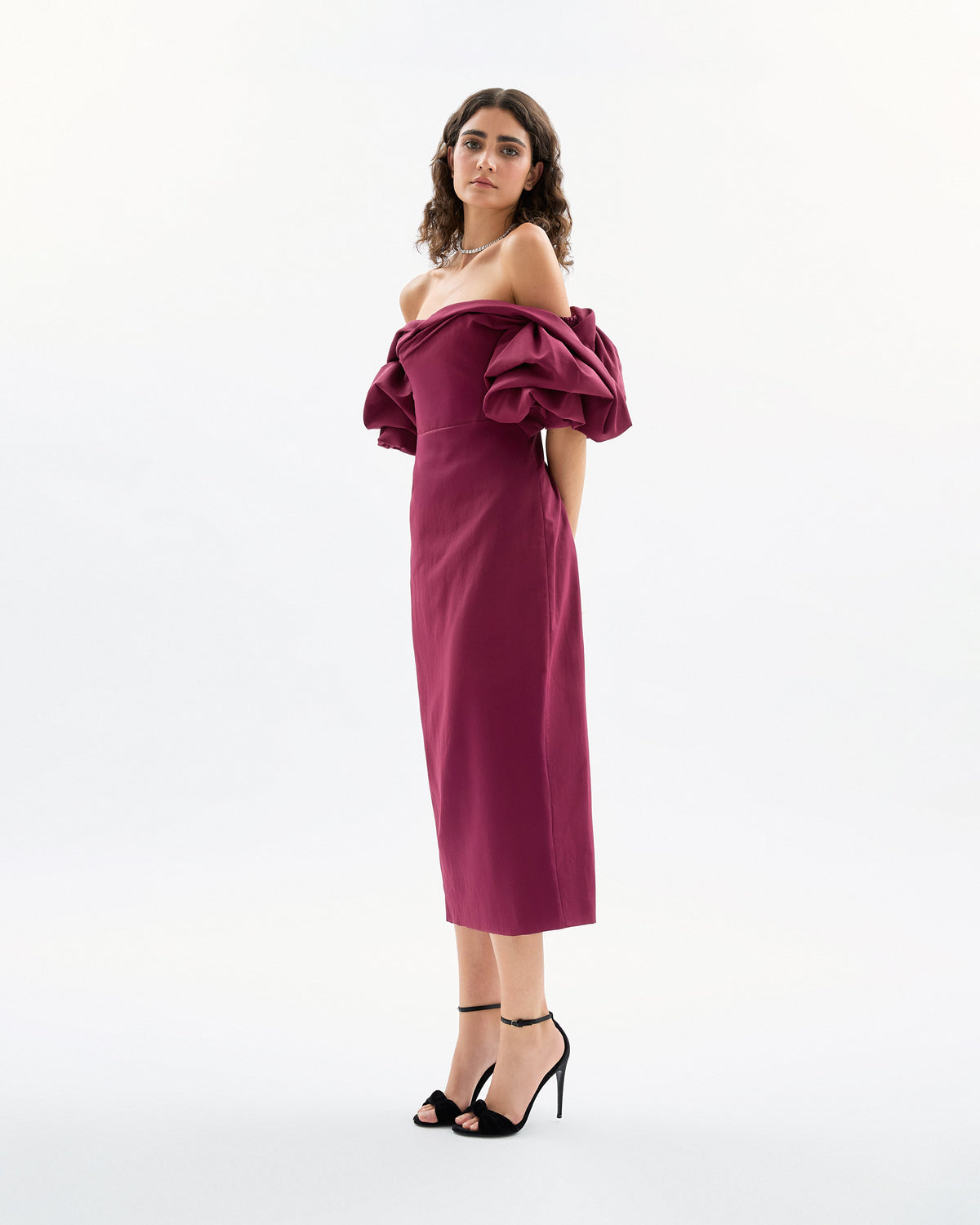 Tess Dress in Merlot