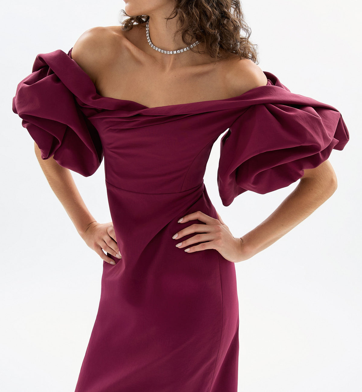 Tess Dress in Merlot