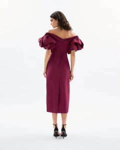 Tess Dress in Merlot