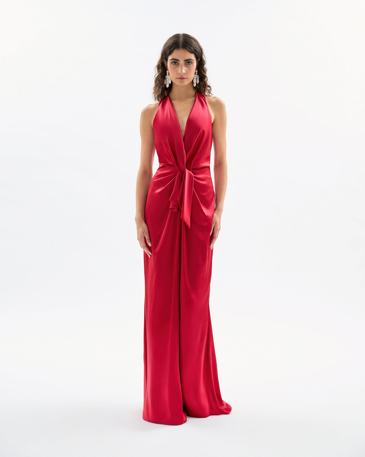 Ava Gown in Crimson