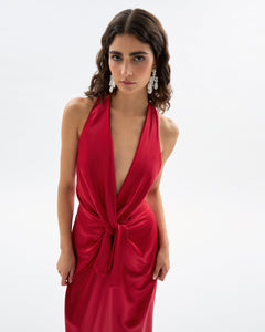 Ava Gown in Crimson