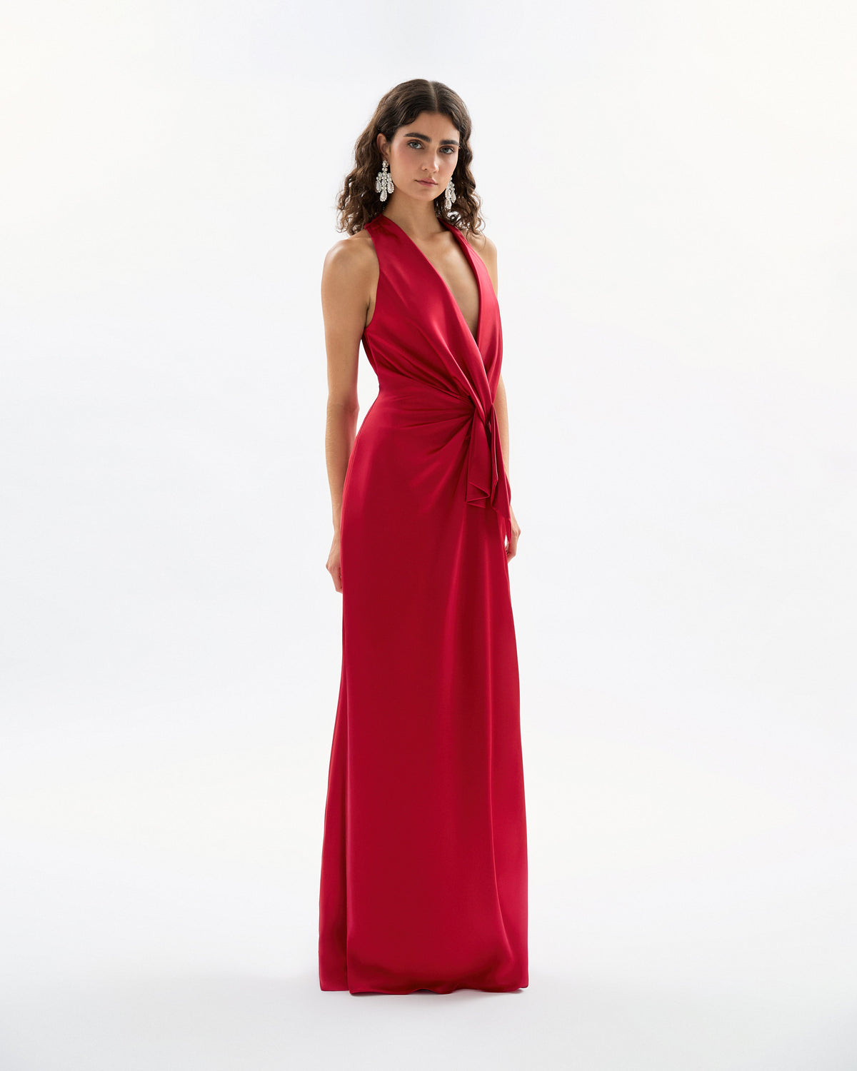 Ava Gown in Crimson