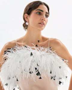 Clara Dress in Bubble Bath, Ivory, & Noir Multi
