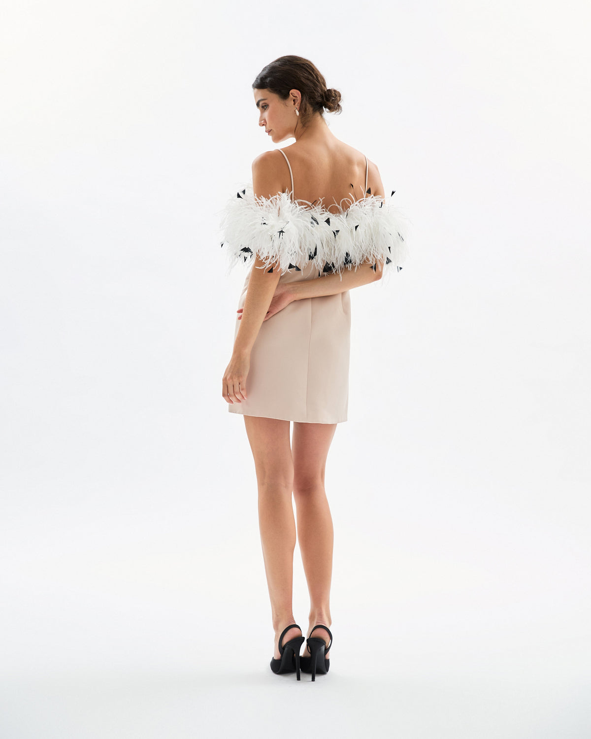 Clara Dress in Bubble Bath, Ivory, & Noir Multi