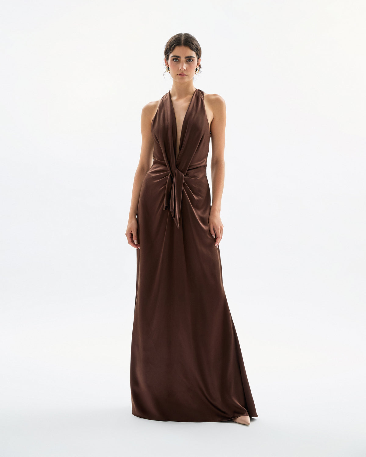 Ava Gown in Chocolate