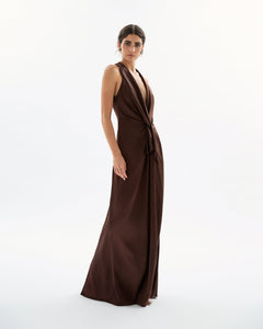 Ava Gown in Chocolate