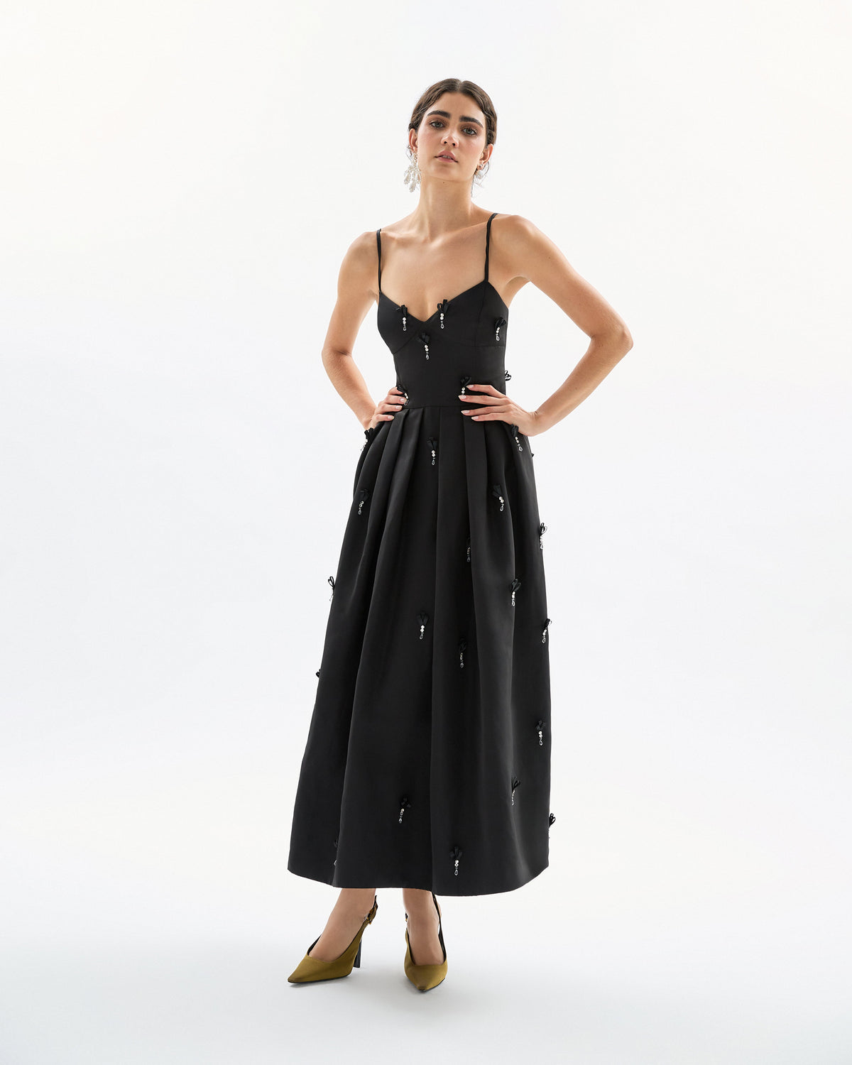 Annette Dress in Noir Multi