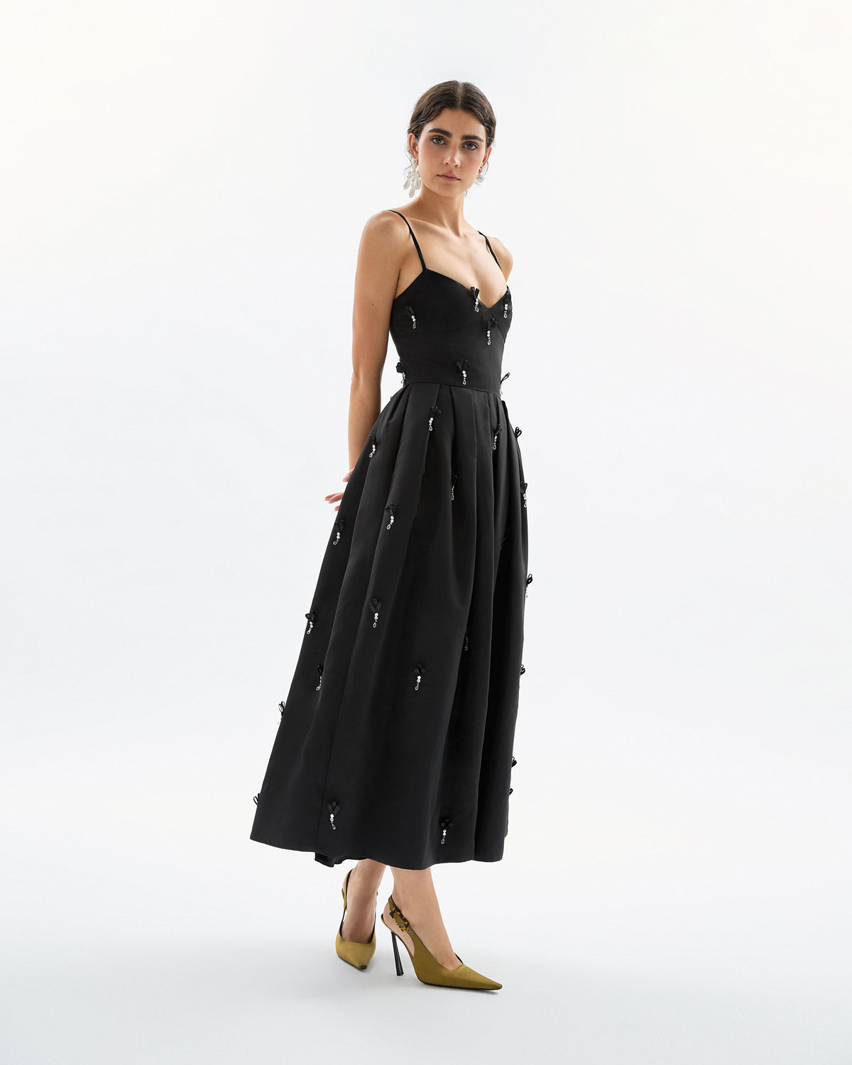 Annette Dress in Noir Multi