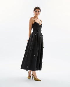 Annette Dress in Noir Multi