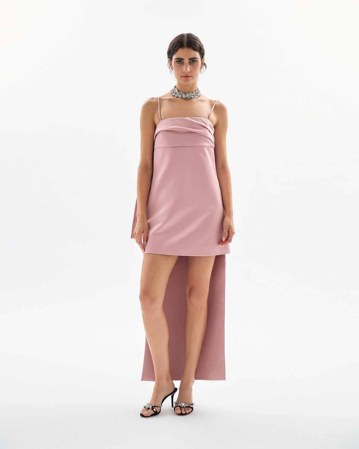 Cleo Mini Dress in Rose Quartz