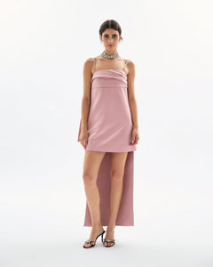 Cleo Mini Dress in Rose Quartz