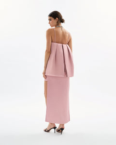 Cleo Mini Dress in Rose Quartz