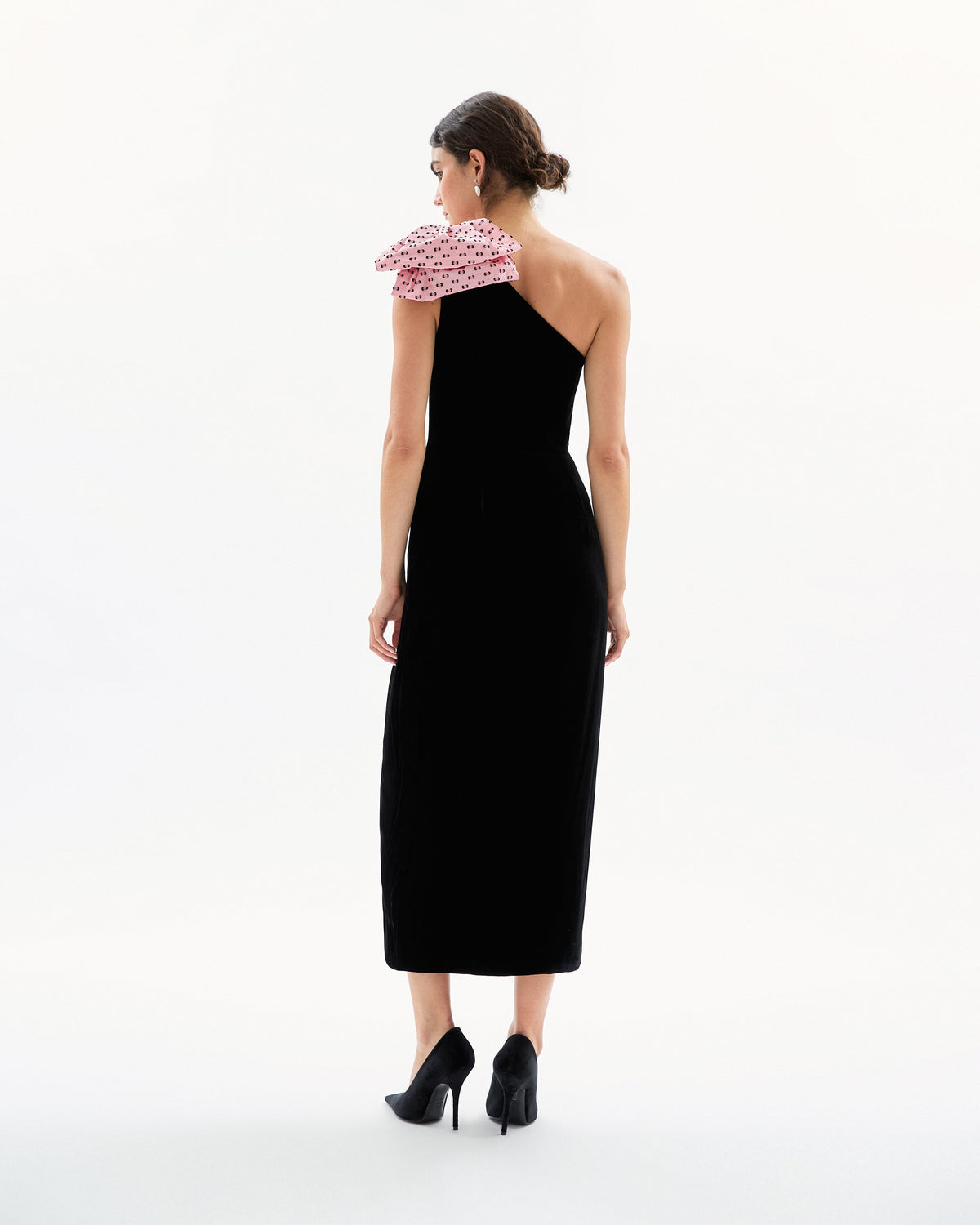 Kiki Dress in Noir & Rose Quartz Multi