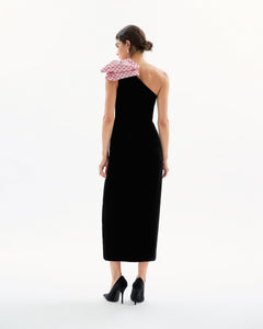 Kiki Dress in Noir & Rose Quartz Multi