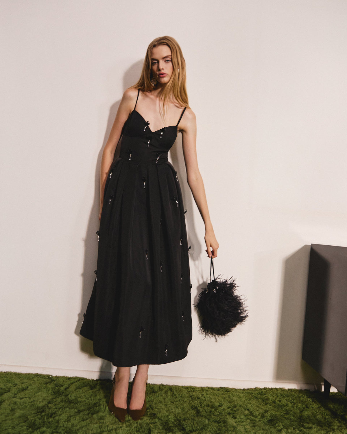 Annette Dress in Noir Multi