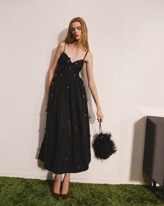 Annette Dress in Noir Multi